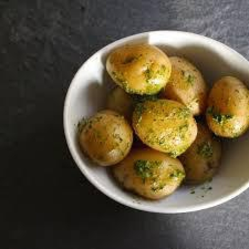 potato w herb sauce