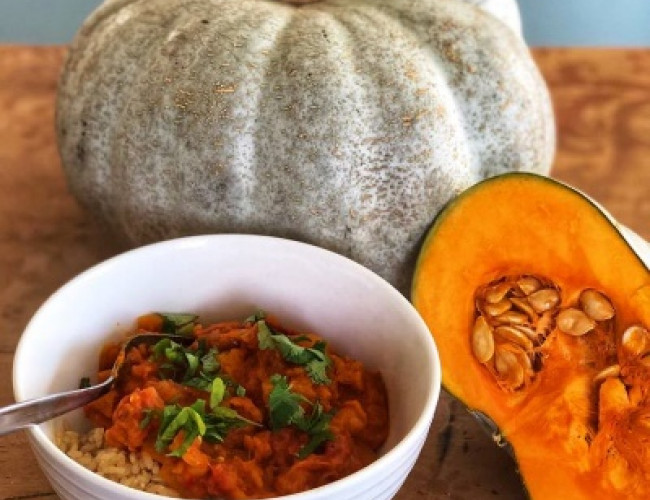 pumpkin and chickpea curry