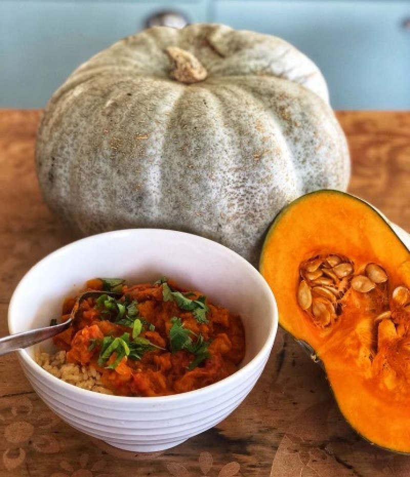 pumpkin and chickpea curry