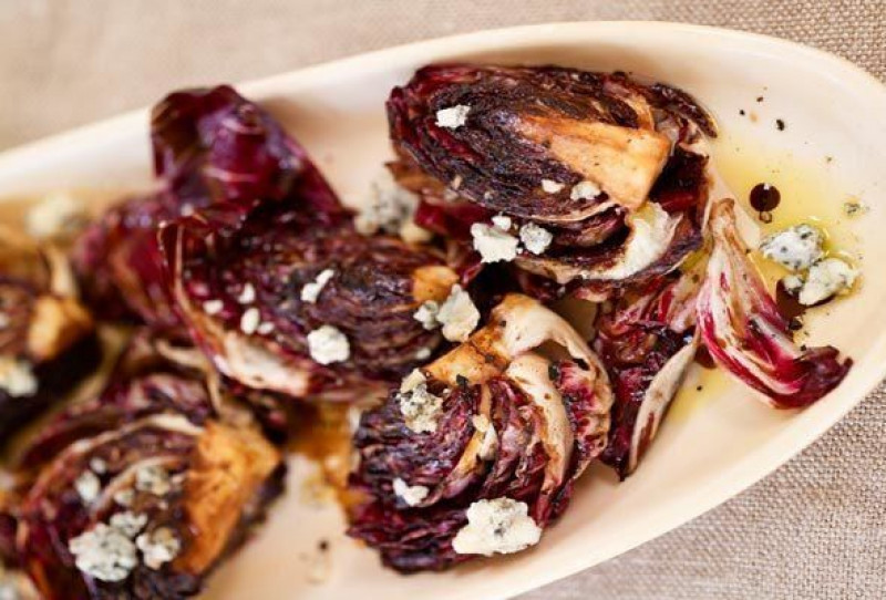 radicchio with warm dressing