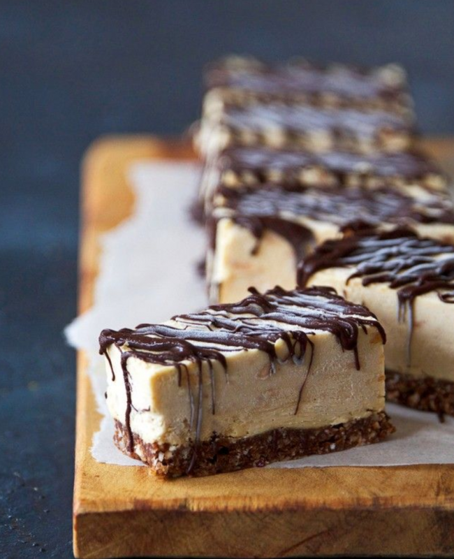 raw peanut butter slice