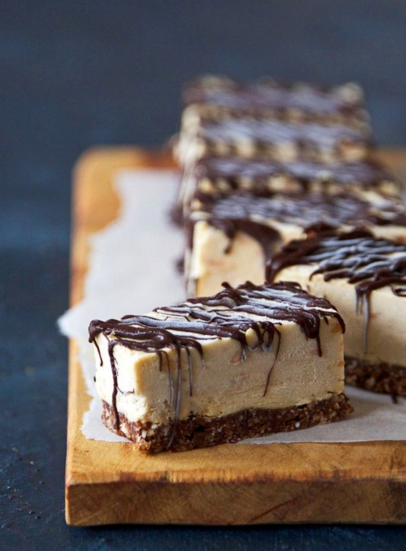 raw peanut butter slice