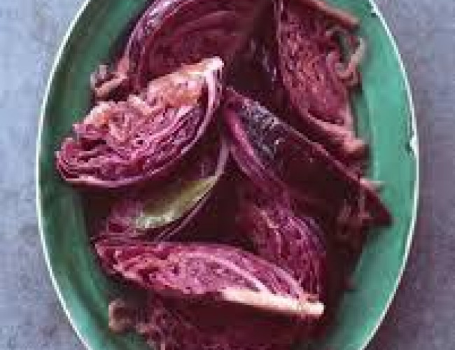 red cabbage braised