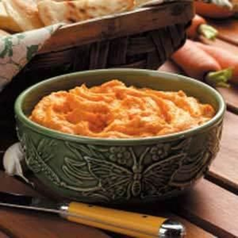 roasted carrot and hazelnut dip