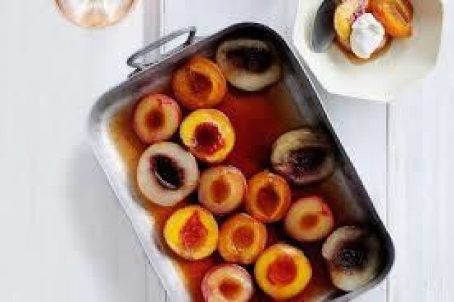 roasted stone fruit