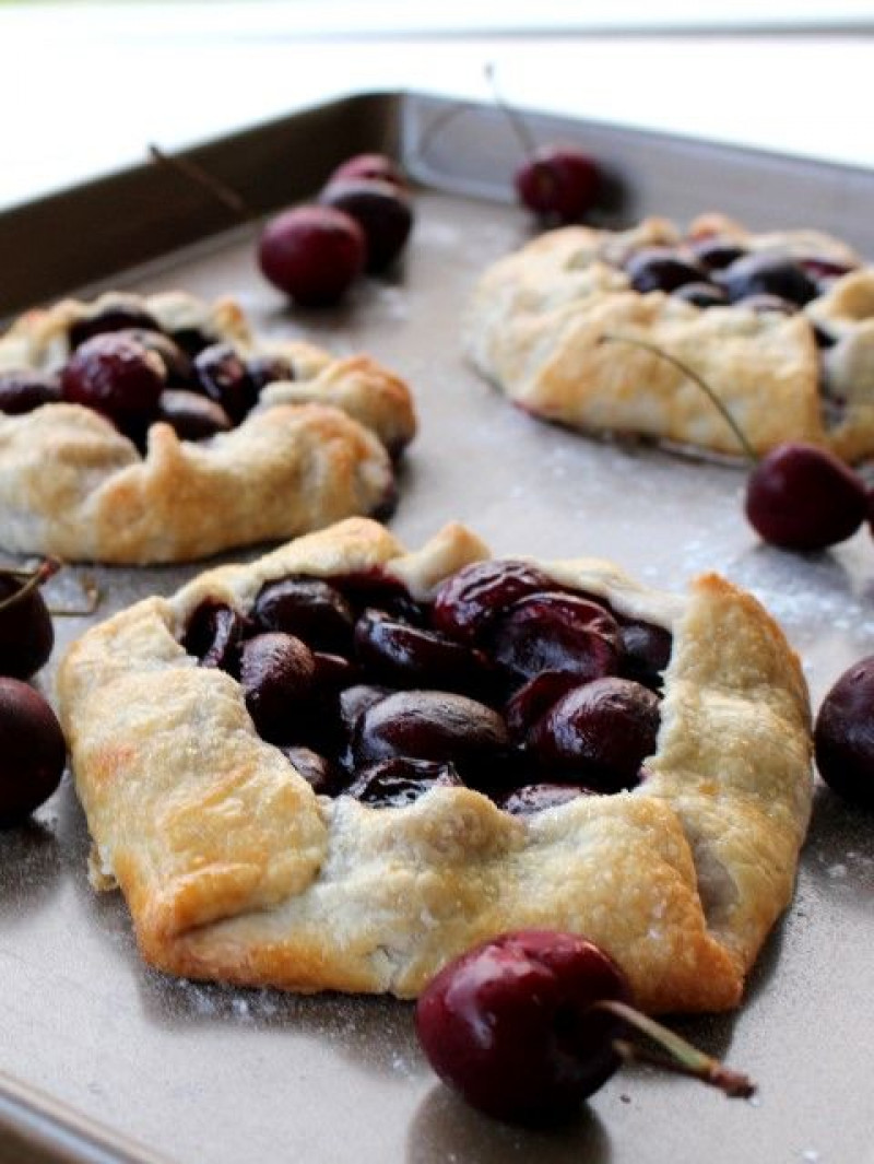 rustic cherry tarts