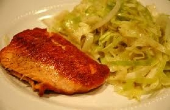 salmon cabbage