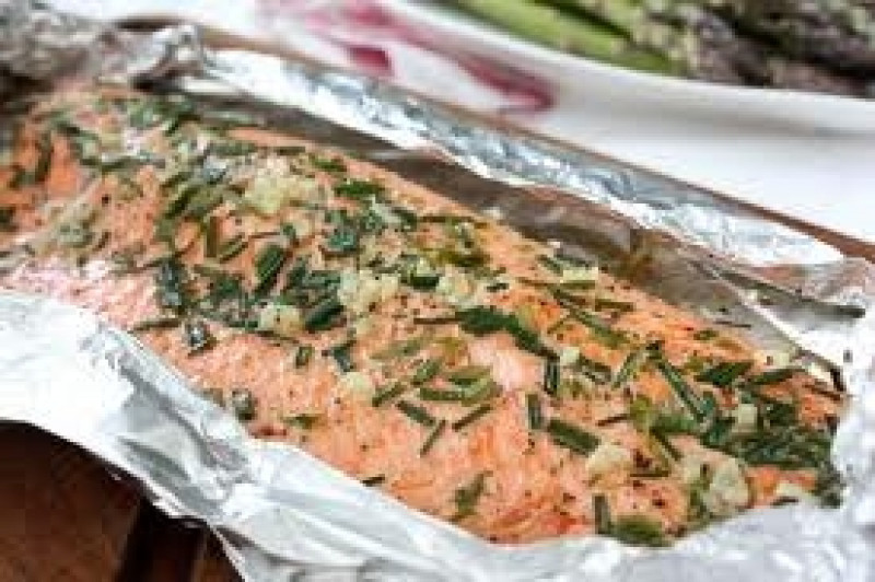 salmon in foil