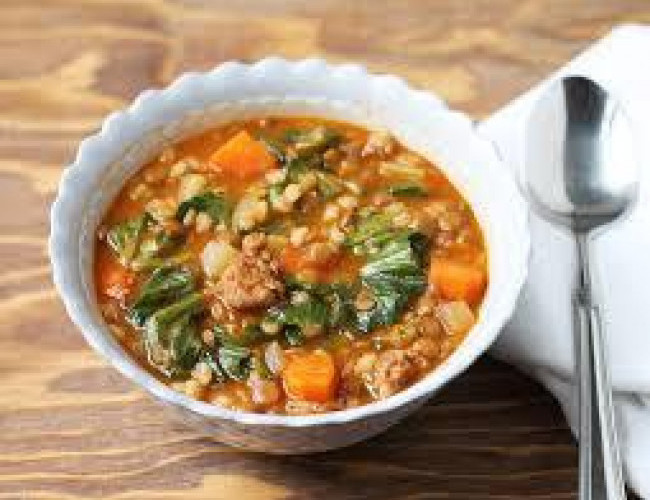 sausage and lentil soup