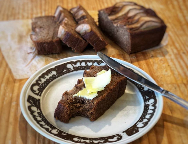 spiced pear loaf