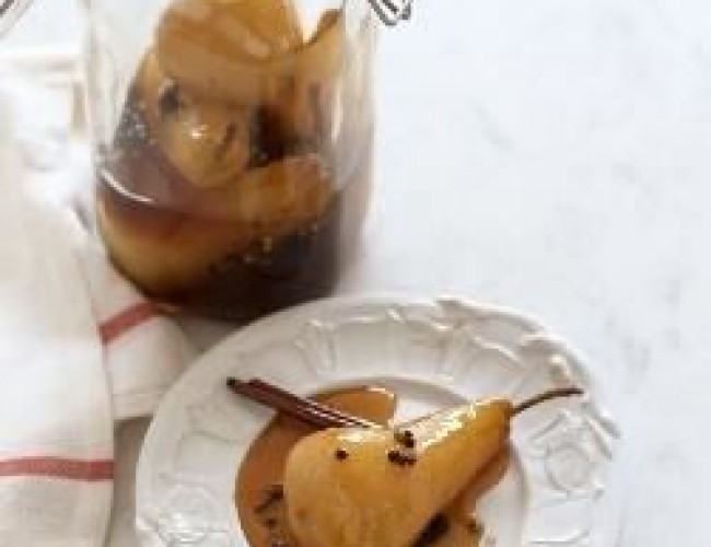 spiced pickled pears