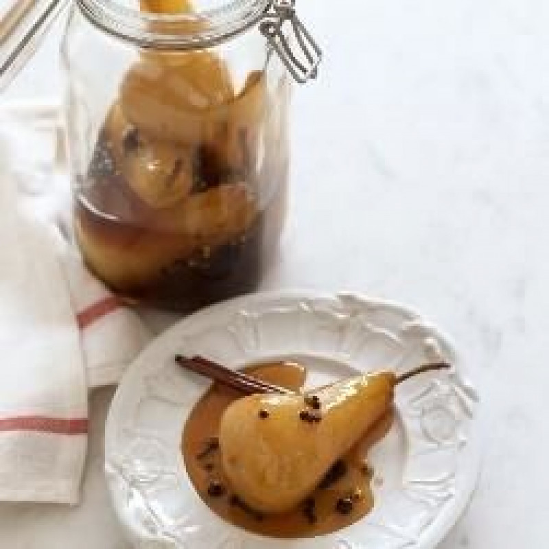 spiced pickled pears