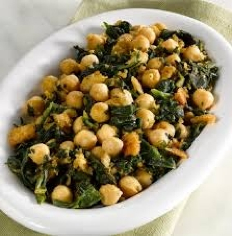 spinach and chickpeas