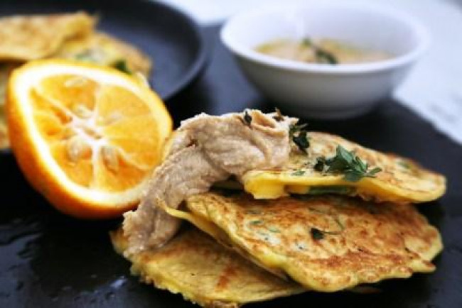 spring onion fritters