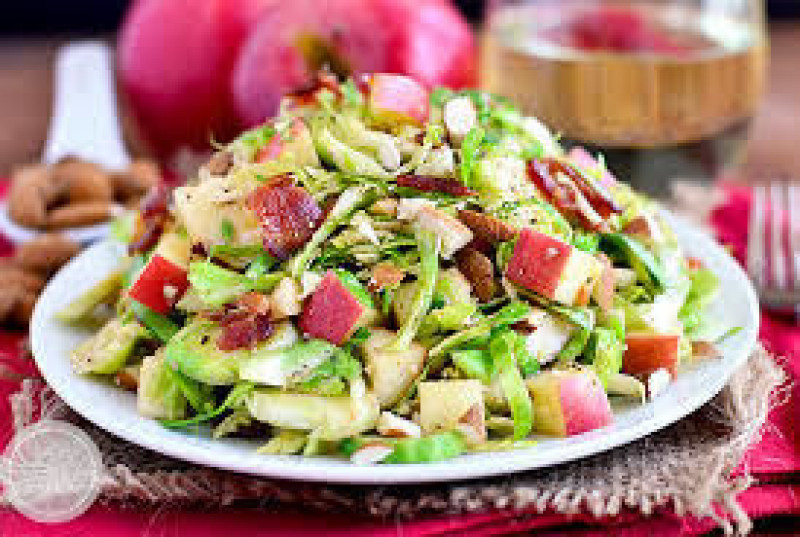 sprout salad w apples