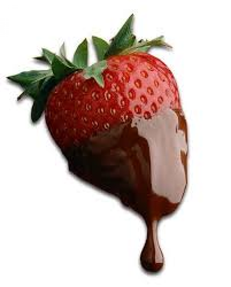 strawb in choc