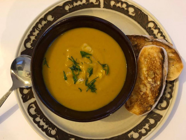 sweet potato squash and ginger soup