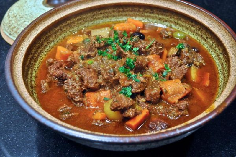 tagine of hogget fennel and nectarine