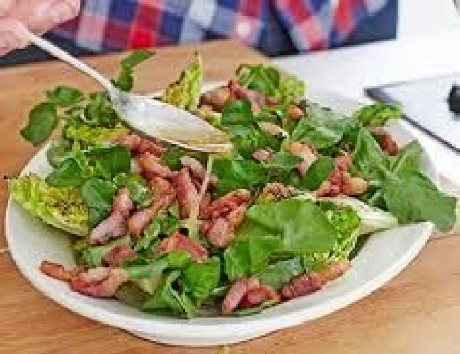 watercress and bacon