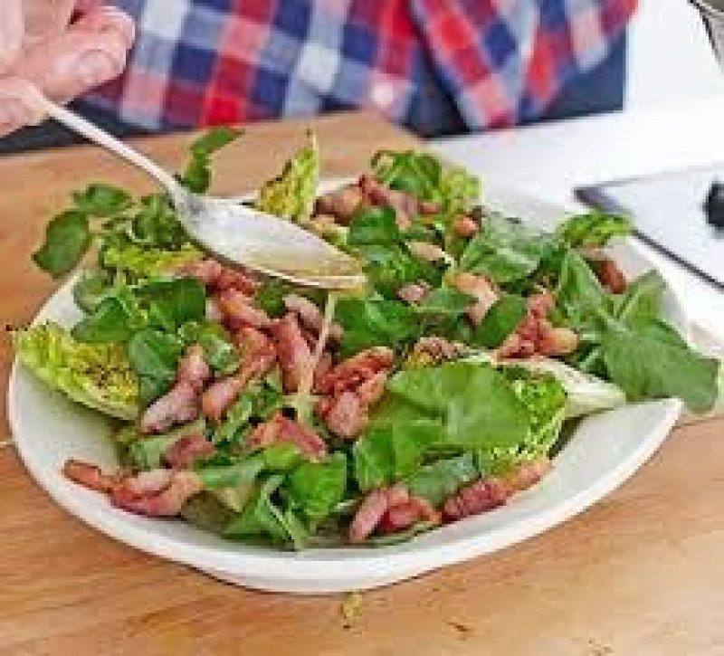 watercress and bacon