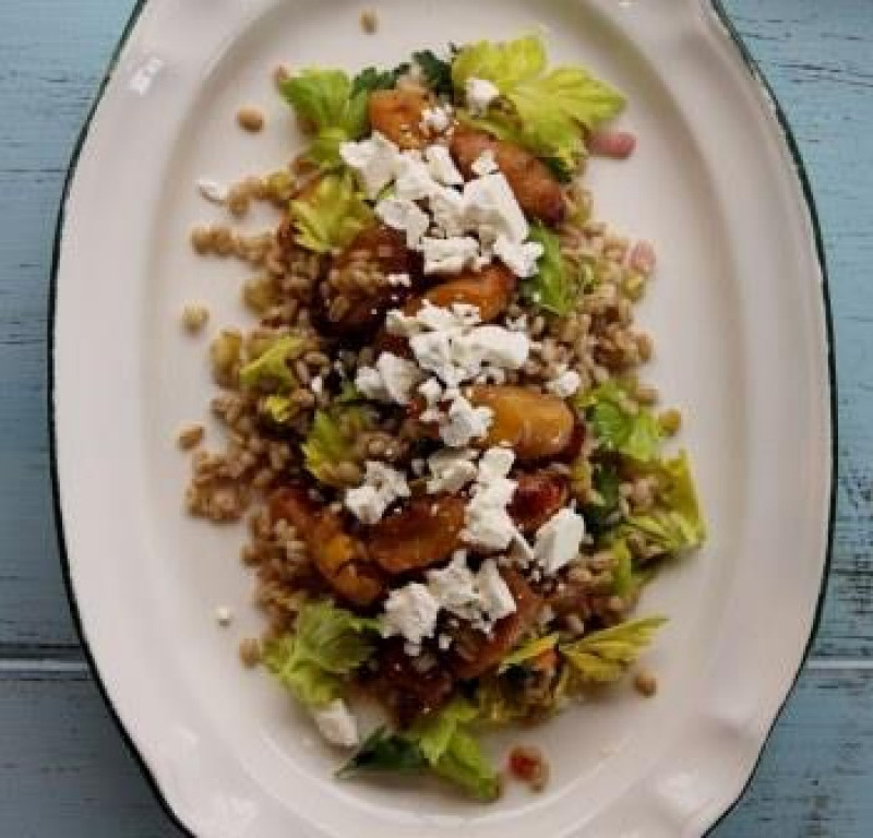 yam and barley salad